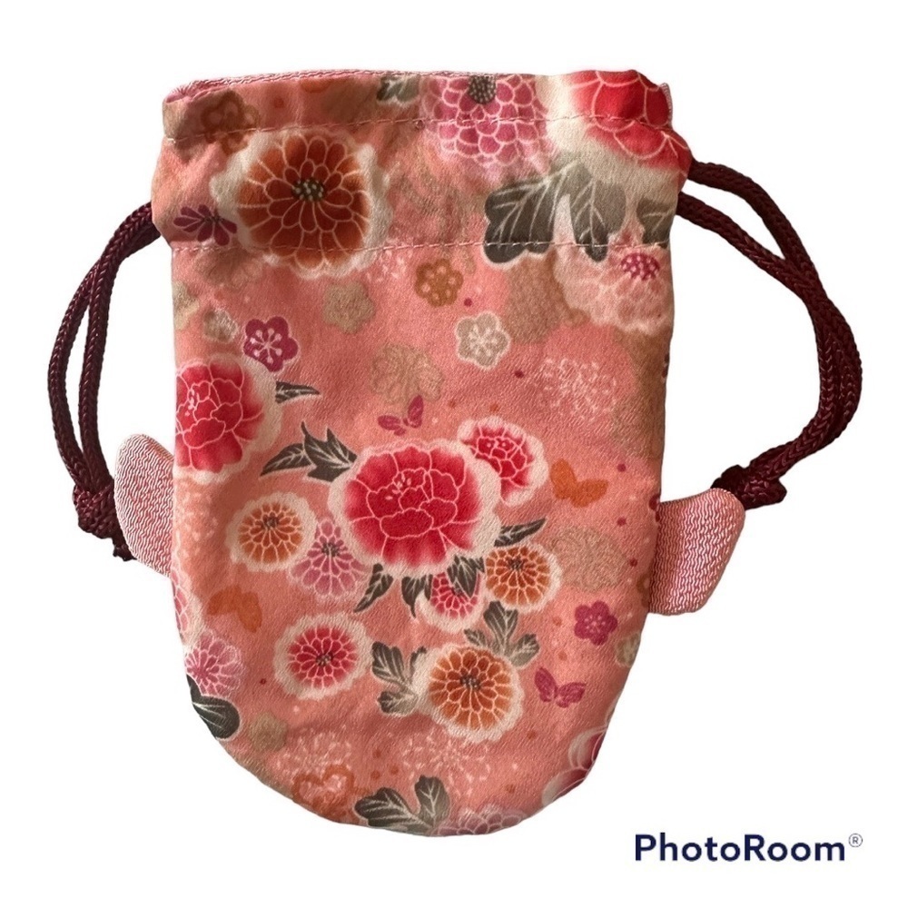 Daiso Japan Pink Goldfish Drawstring  Pouch - Picture 4 of 5